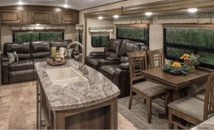 Spree Travel Trailer Living Area